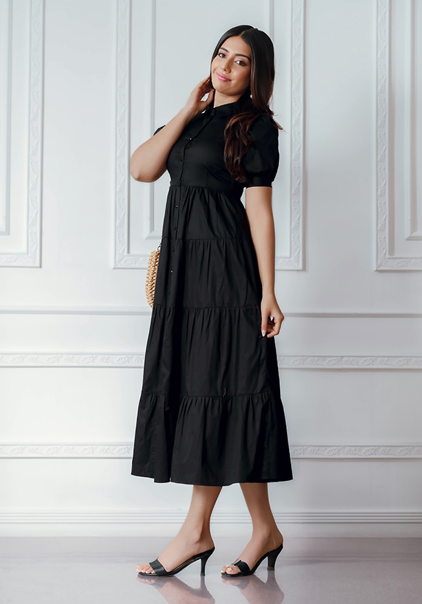 NATASHA BLACK MAXI DRESS